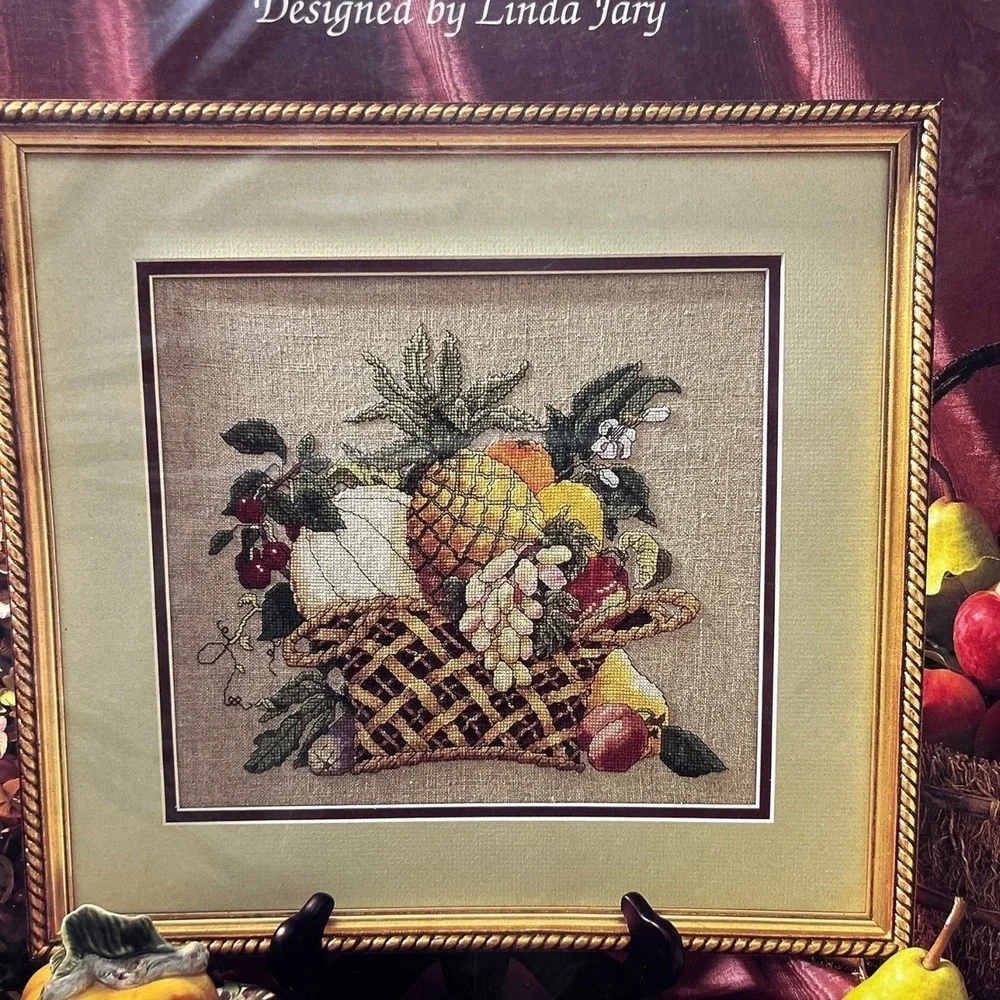 FRUIT BASKET Cross Stitch Pattern Leaflet Booklet Just Cross Stitch 210